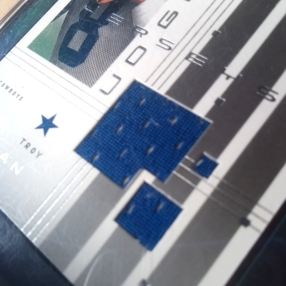 🏈🏆Troy Aikman "Player-Worn/Used - Blue Patch Insert" Slab🏆🏈 - Picture 5 of 6